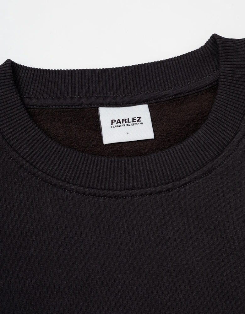 Parlez Arc Crew Black Sweatshirt