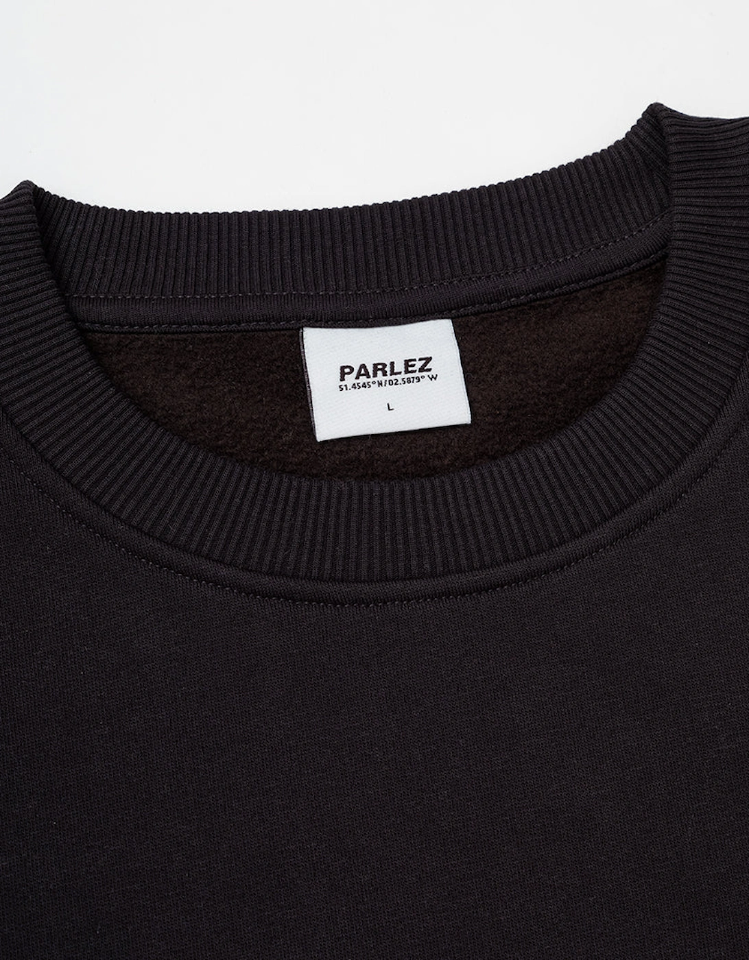 Parlez Arc Crew Black Sweatshirt