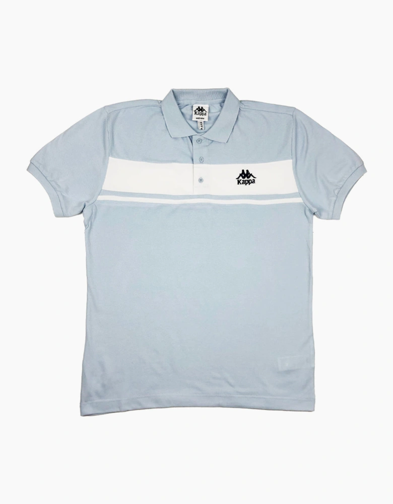 Kappa Authentic Urwen Chest Panel Sky Blue Polo Shirt