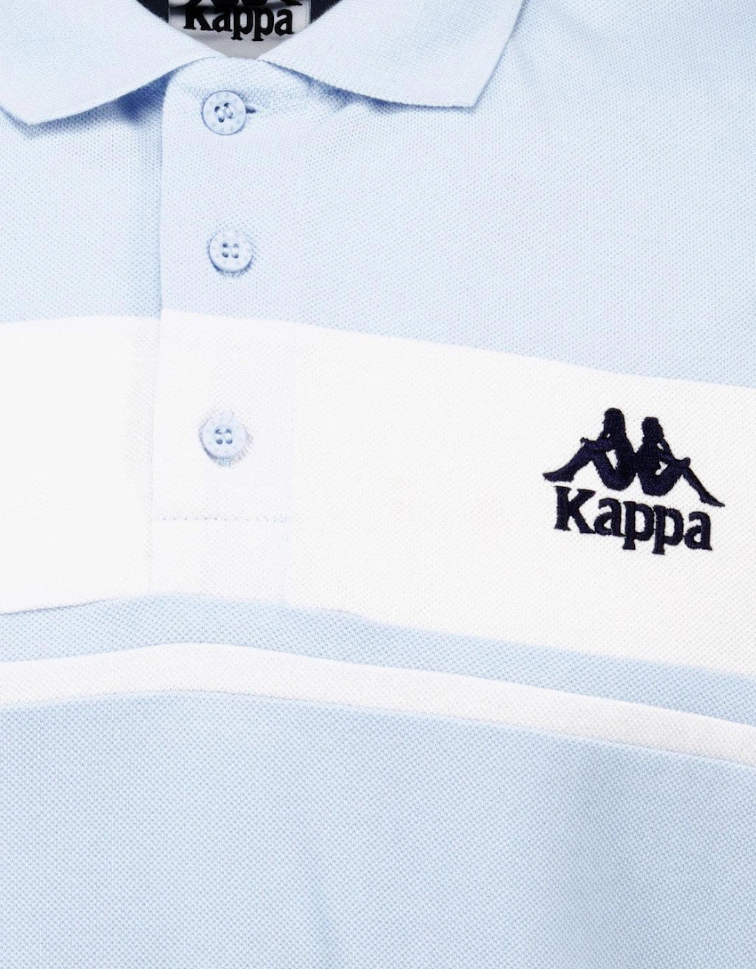Kappa Authentic Urwen Chest Panel Sky Blue Polo Shirt
