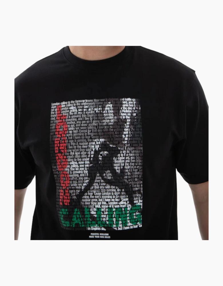 Peaceful Hooligan Clash Black T-Shirt