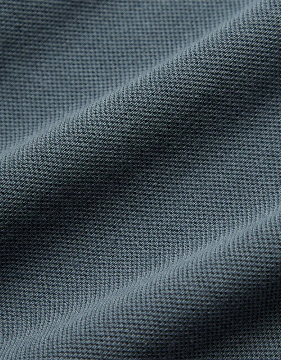 Pompeii Emilio Steel Blue Pique Polo