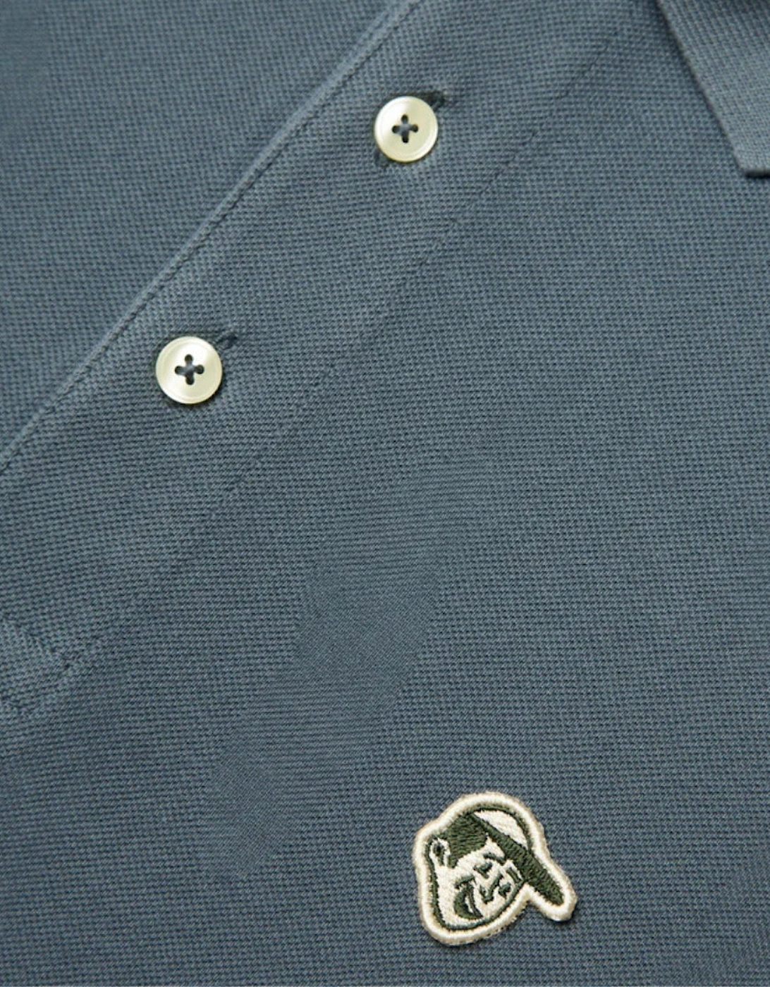 Pompeii Emilio Steel Blue Pique Polo