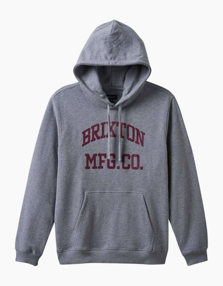 Brixton Varsity Broken In Heather Grey Hoodie