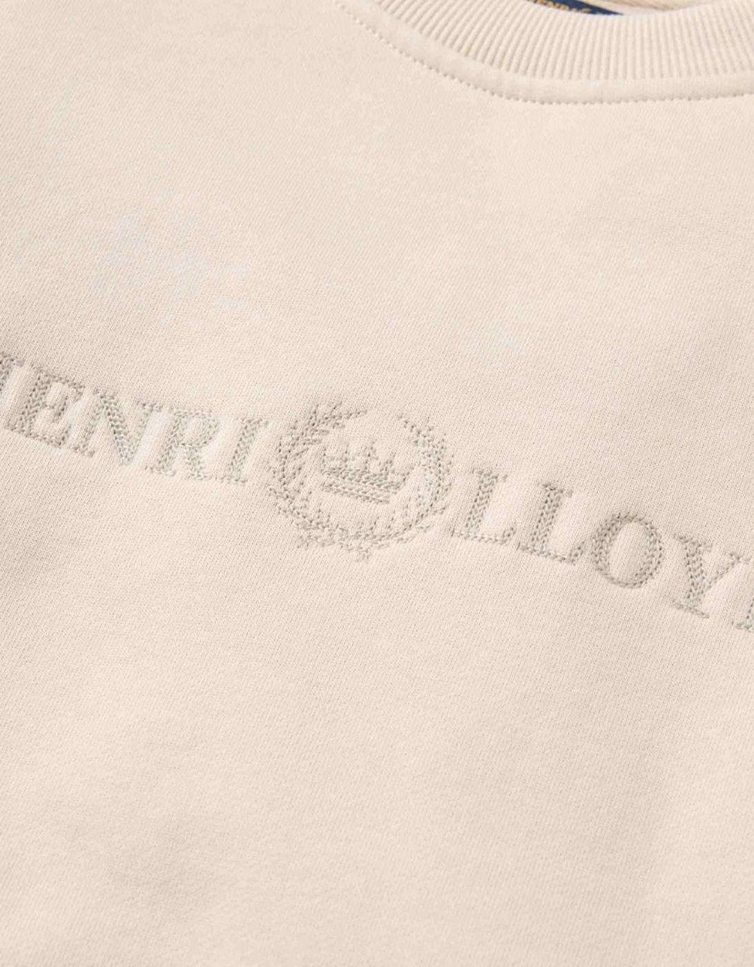 Henri Lloyd Lytham Oyster Beige Crewneck Sweatshirt