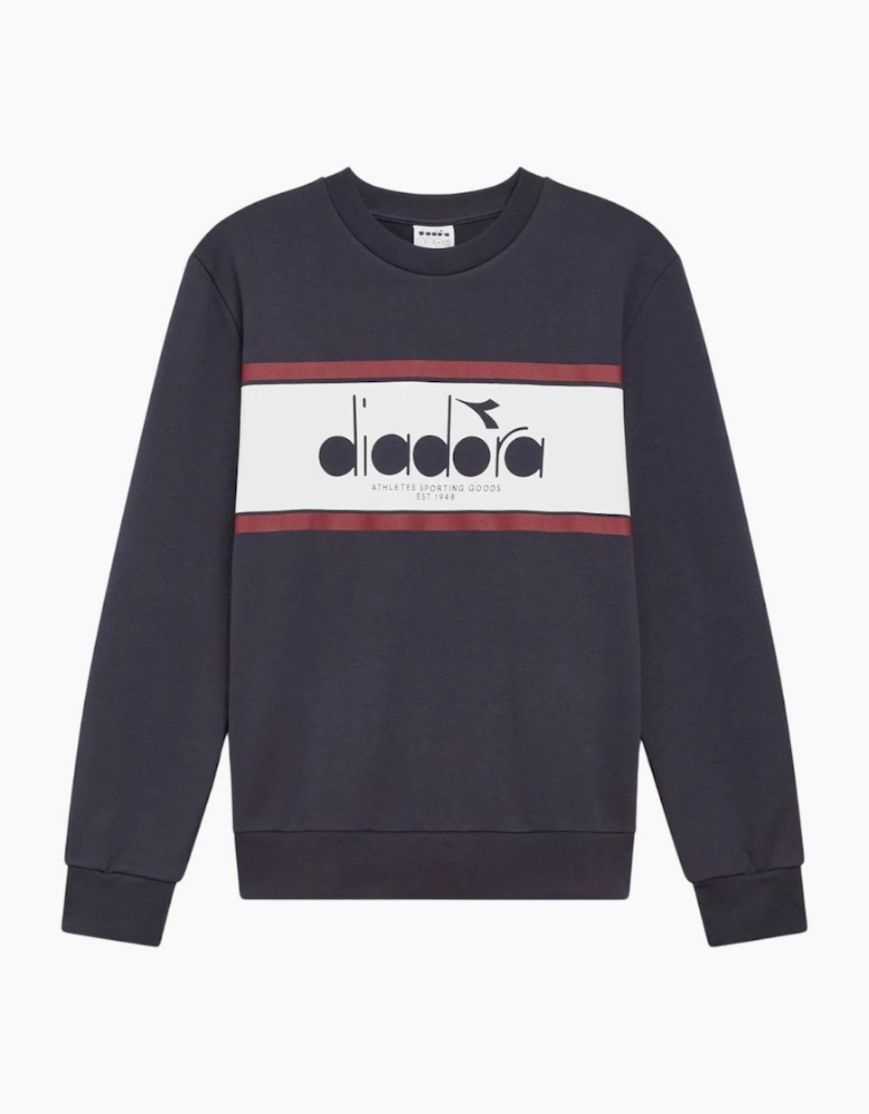 Diadora Crew Logo Empire Red Sweatshirt