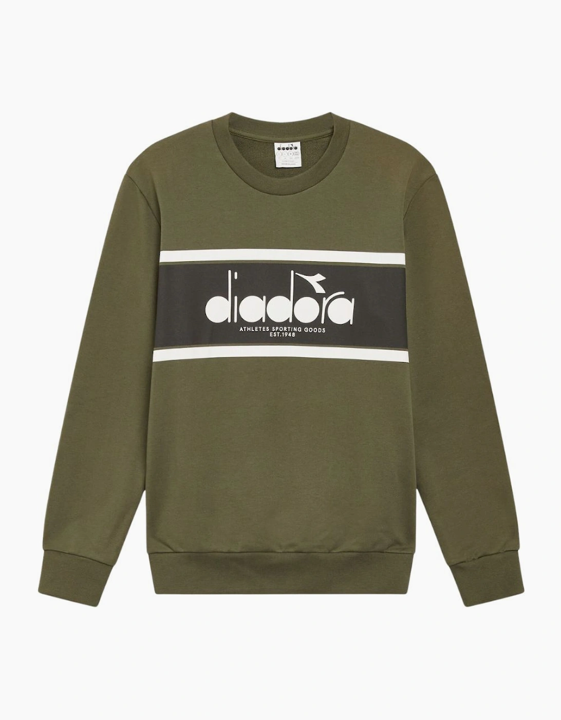 Diadora Crew Logo Green Rifle Sweatshirt, 5 of 4
