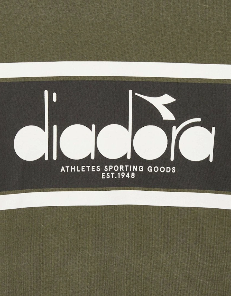 Diadora Crew Logo Green Rifle Sweatshirt