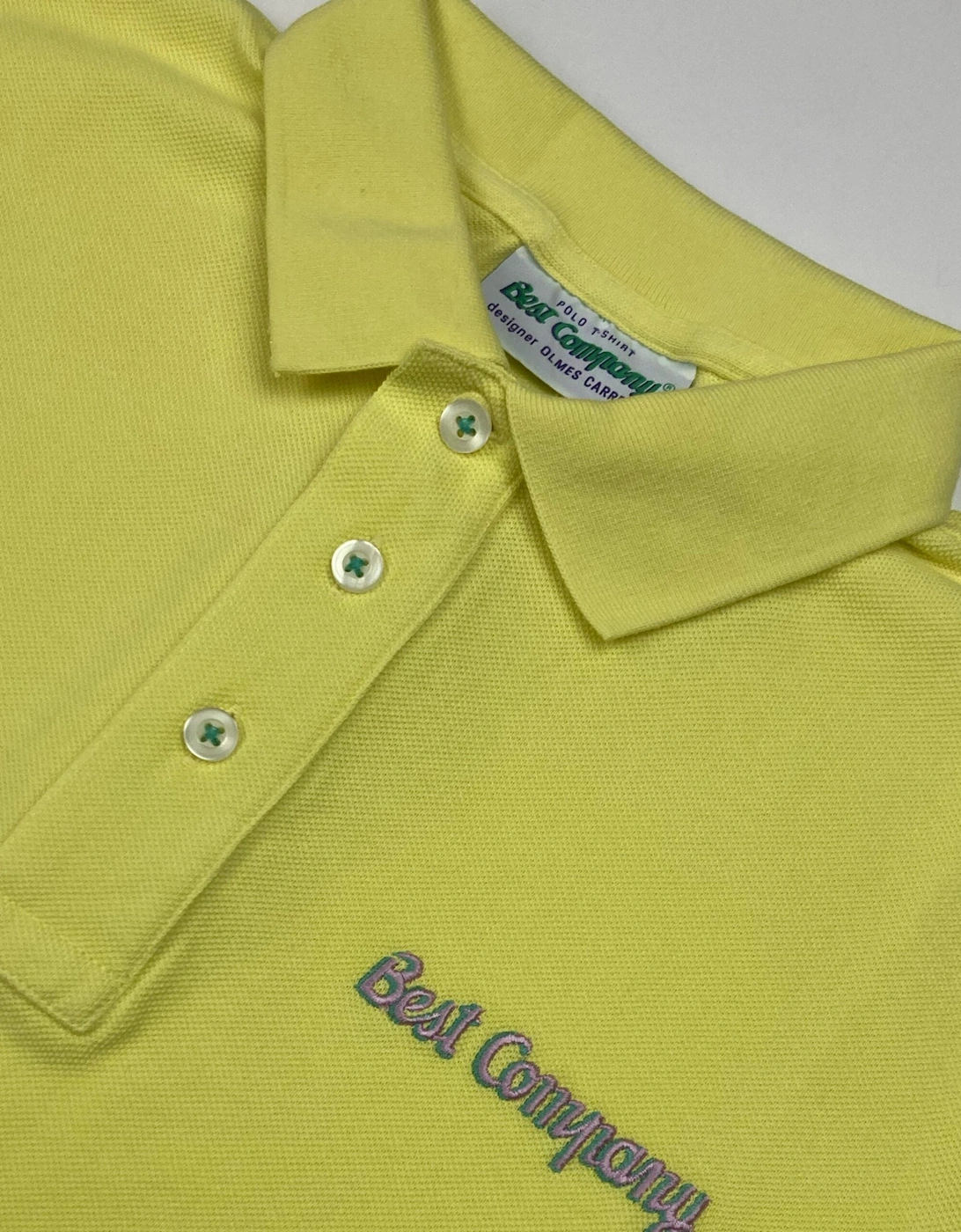 Best Company Vintage Yellow Cotton Polo Shirt