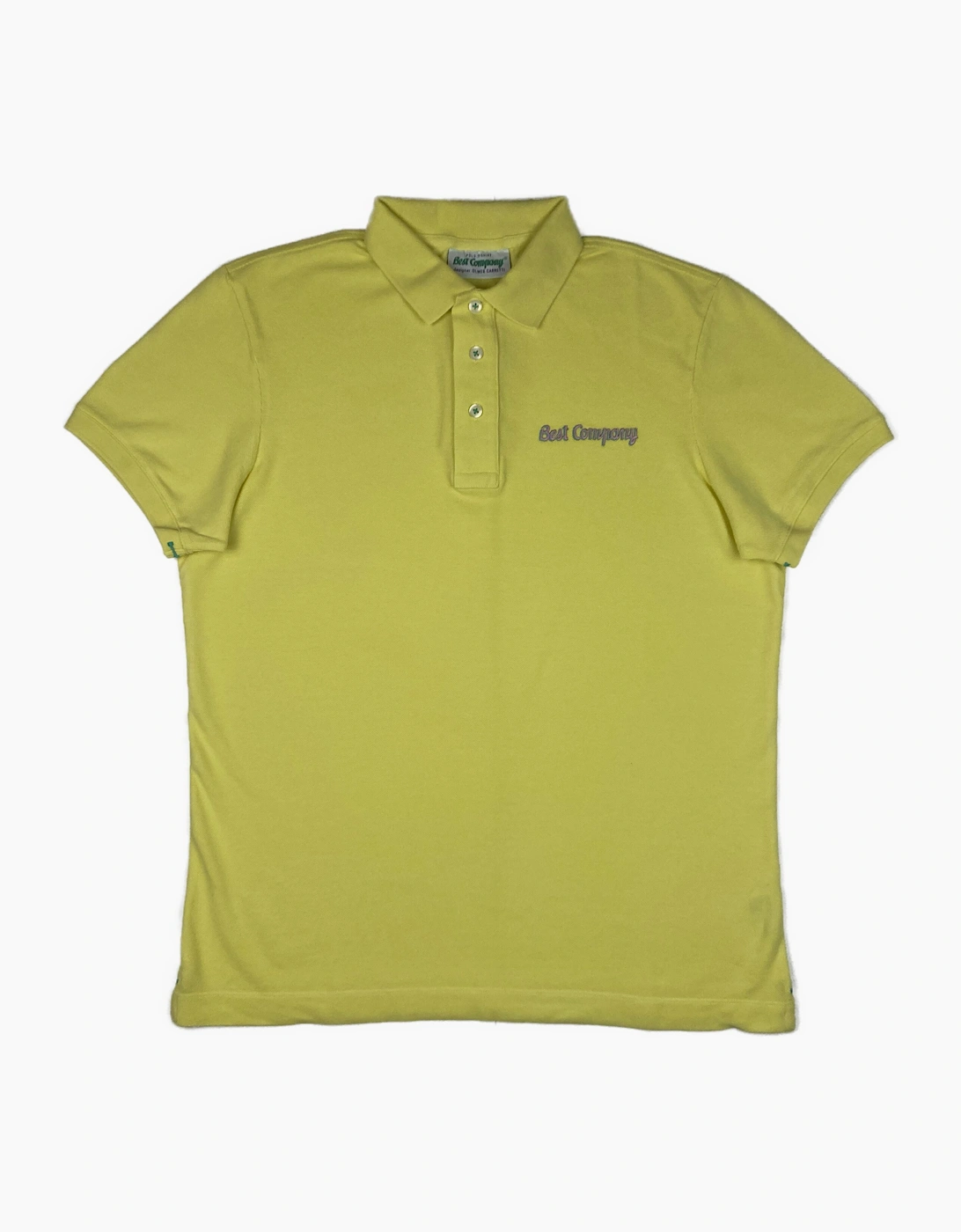 Best Company Vintage Yellow Cotton Polo Shirt