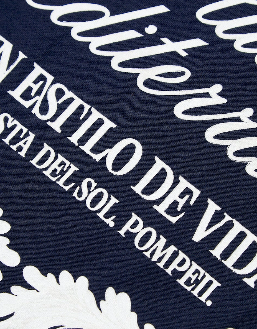 Pompeii Club Mediterranea Navy Boxy T-Shirt