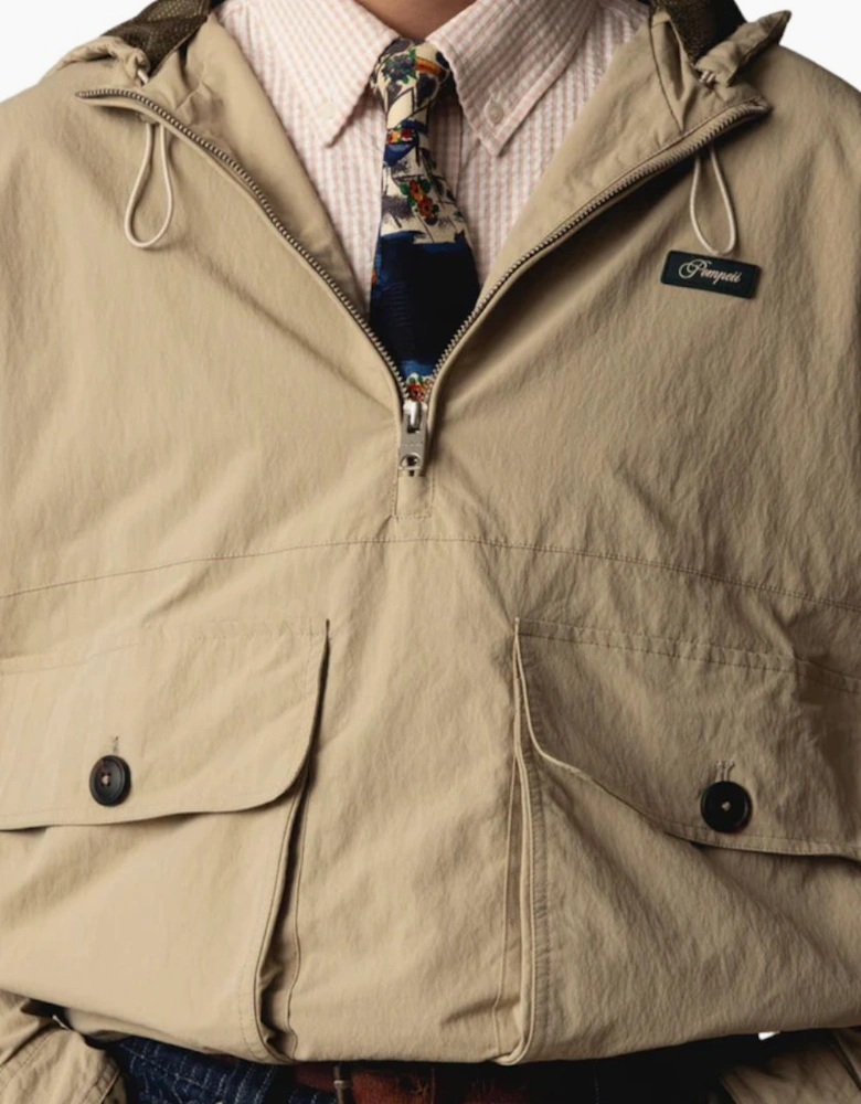Pompeii Technical Cream Windbreaker Jacket