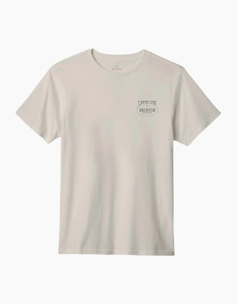 Brixton Layin' Low S/S Standard Cream T-Shirt
