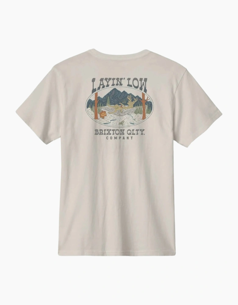Brixton Layin' Low S/S Standard Cream T-Shirt