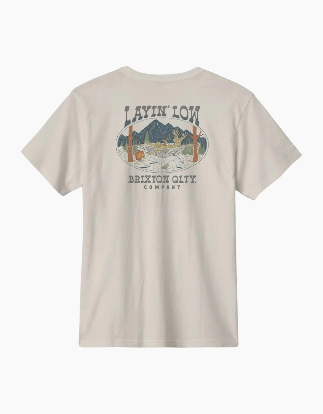 Brixton Layin' Low S/S Standard Cream T-Shirt