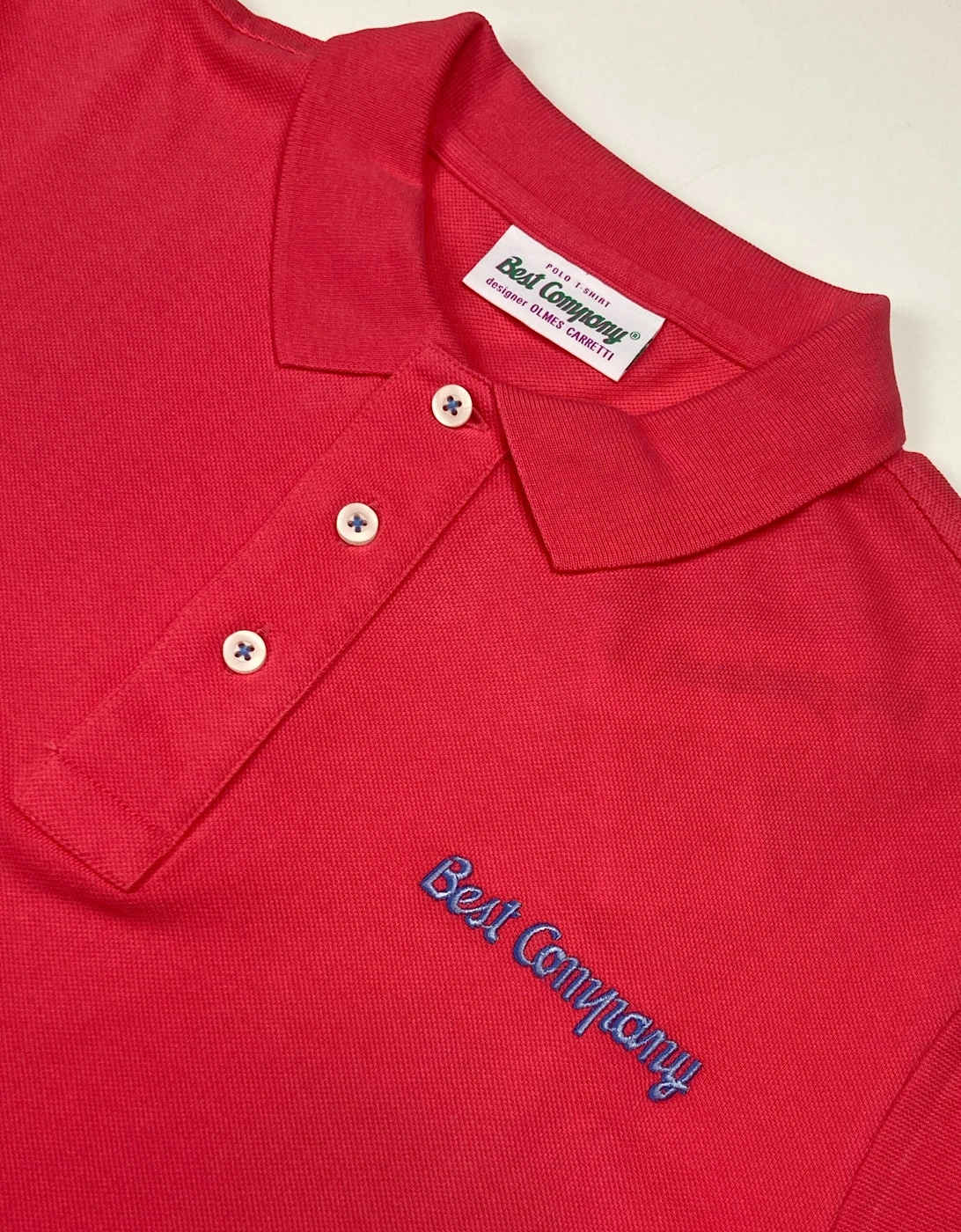 Best Company Vintage Red Cotton Polo Shirt