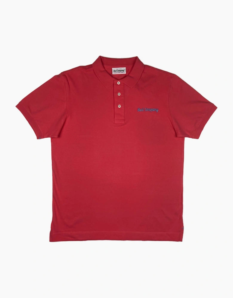 Best Company Vintage Red Cotton Polo Shirt