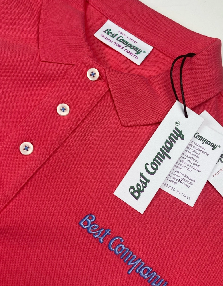 Best Company Vintage Red Cotton Polo Shirt