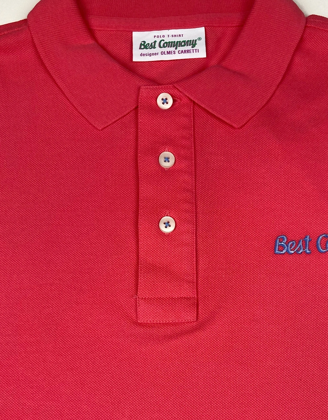 Best Company Vintage Red Cotton Polo Shirt