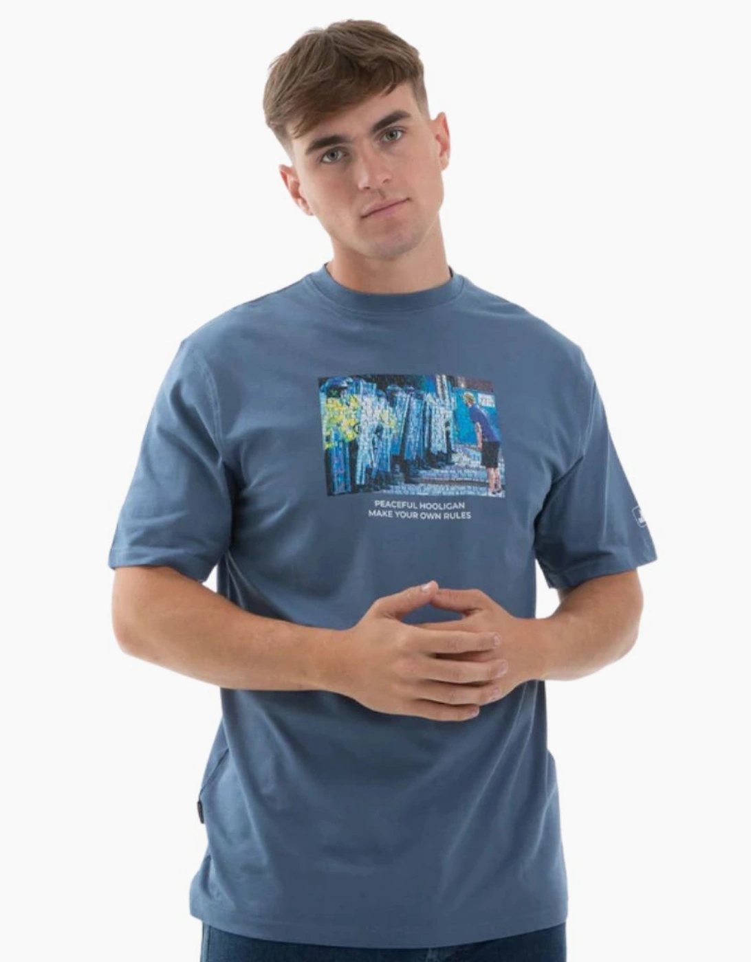 Peaceful Hooligan Stand Off Copen Blue T-Shirt, 5 of 4