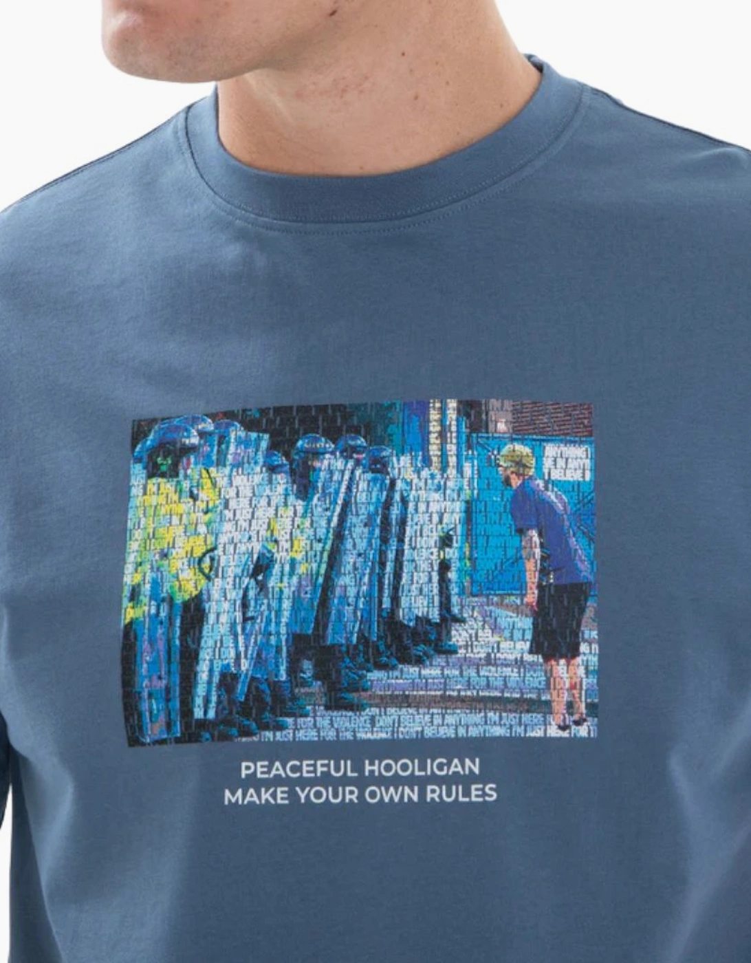 Peaceful Hooligan Stand Off Copen Blue T-Shirt