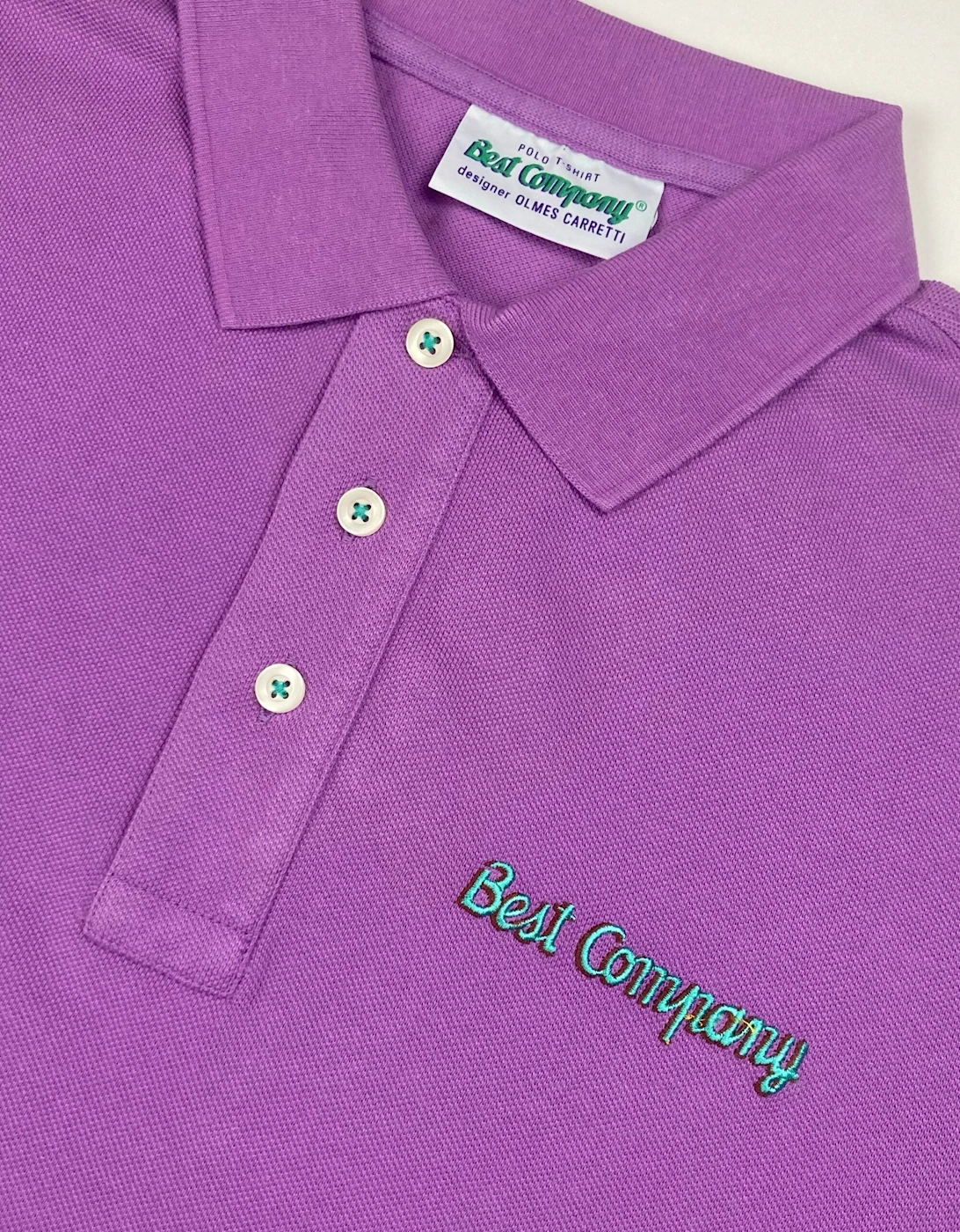 Best Company Vintage Lilac Cotton Polo Shirt