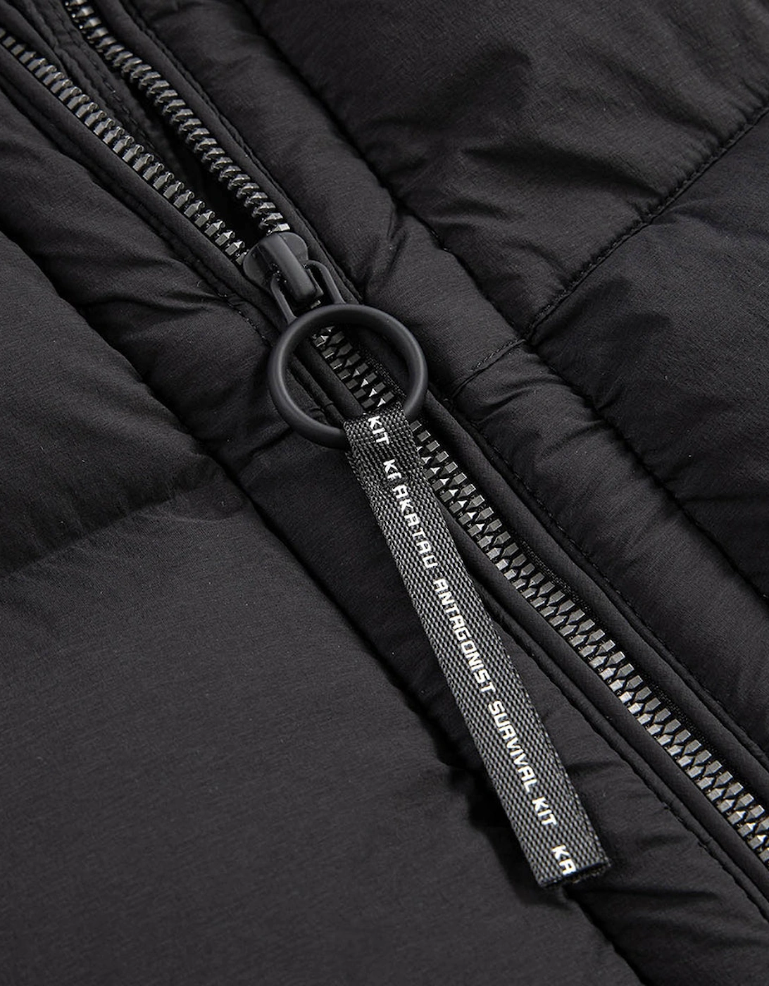 Krakatau Rook Black Hooded Puffer Jacket