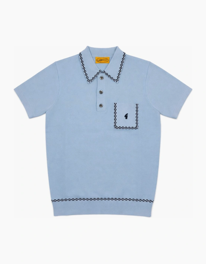 Gabicci Vintage Alexander Surf Blue Polo Shirt