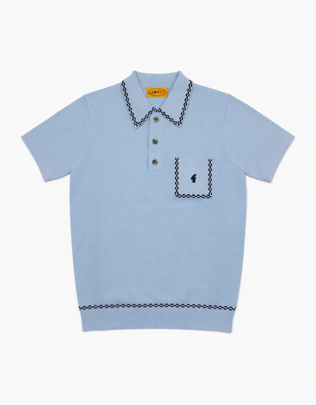 Gabicci Vintage Alexander Surf Blue Polo Shirt
