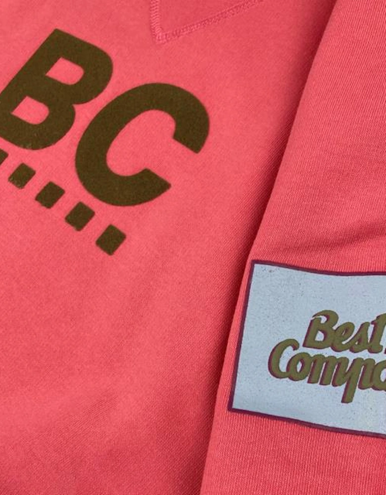 Best Company 'Fella Girocolla' Raglan Rose Sweatshirt