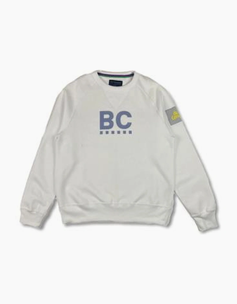 Best Company 'Fella Girocolla' Raglan White Sweatshirt