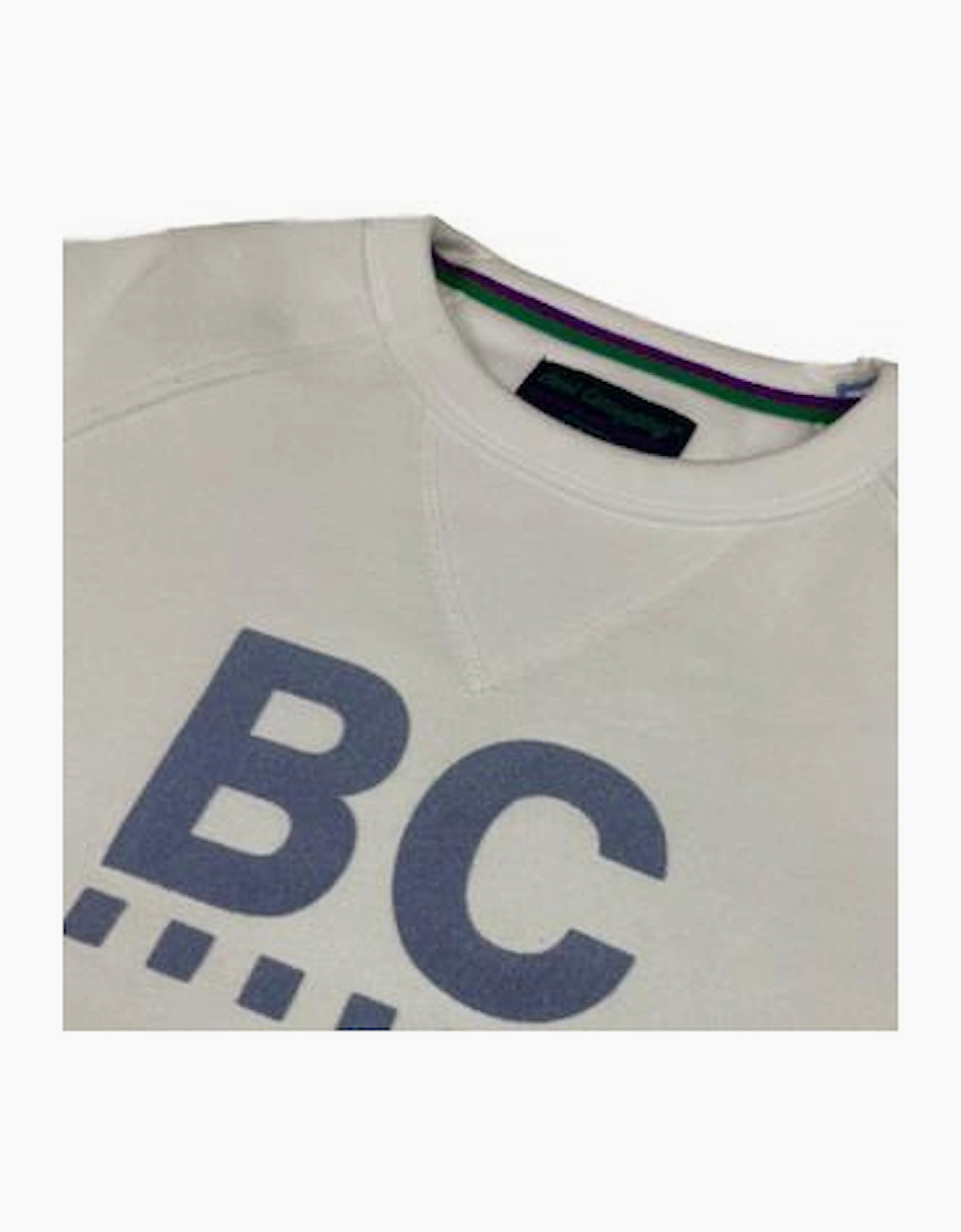 Best Company 'Fella Girocolla' Raglan White Sweatshirt
