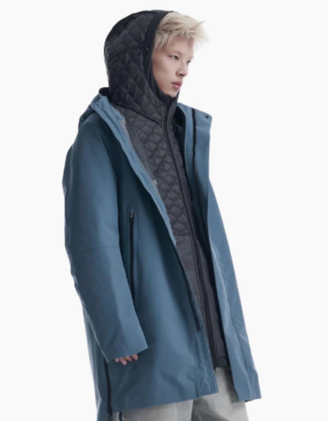 Krakatau Retro Blue PLANCK Liner Parka Jacket