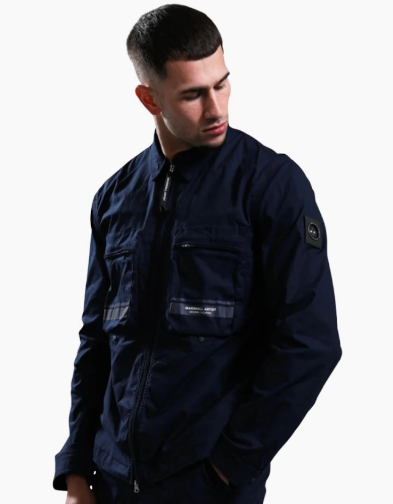 Marshall Artist Seafield Navy Overshirt