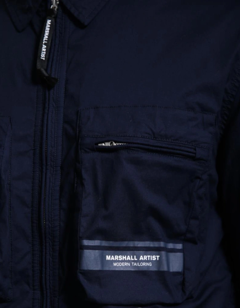 Marshall Artist Seafield Navy Overshirt