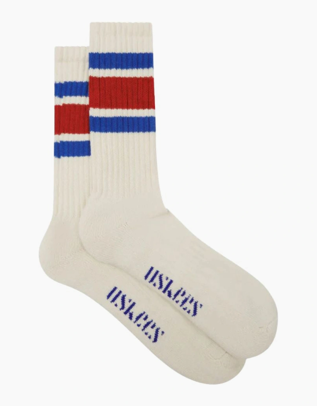 Uskees 4011 College Stripe Berry Red Socks