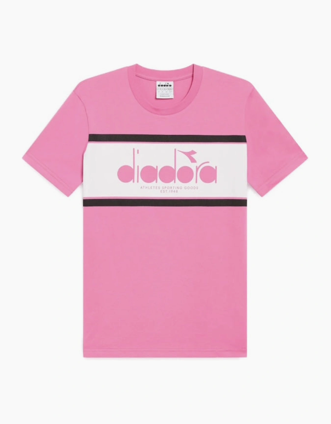 Diadora Logo Wild Pink T-Shirt, 3 of 2