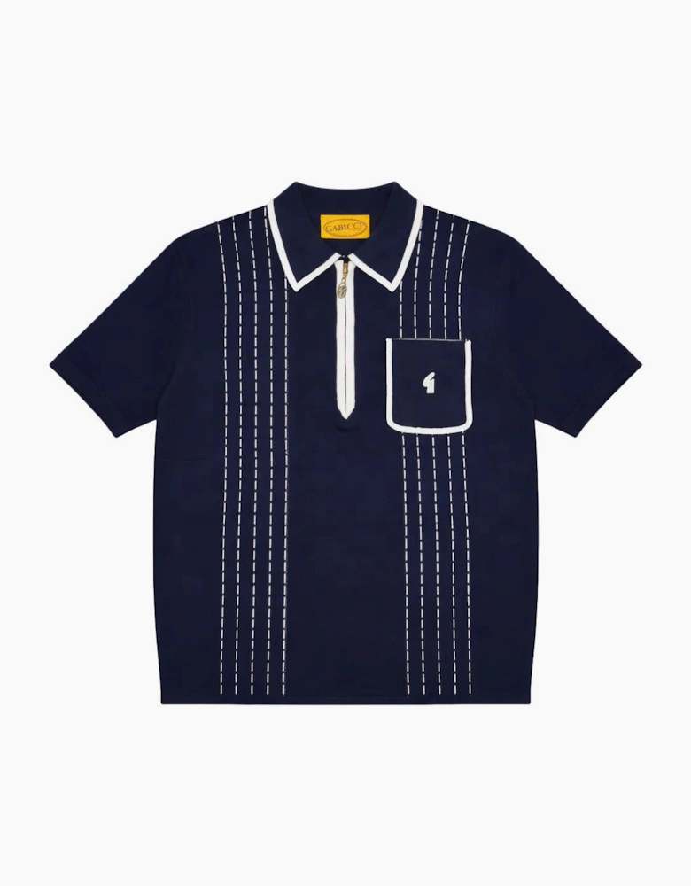 Gabicci Vintage Darron Navy Polo Shirt