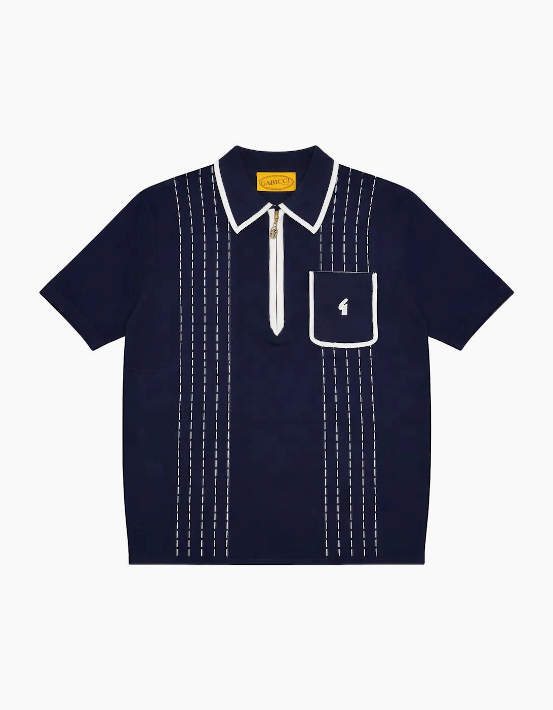 Gabicci Vintage Darron Navy Polo Shirt