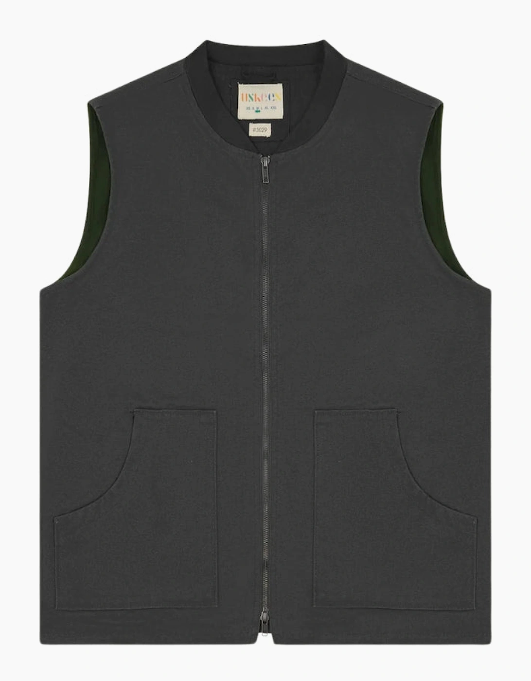 Uskees #3029 Charcoal Canvas Vest with Patch Pockets, 5 of 4