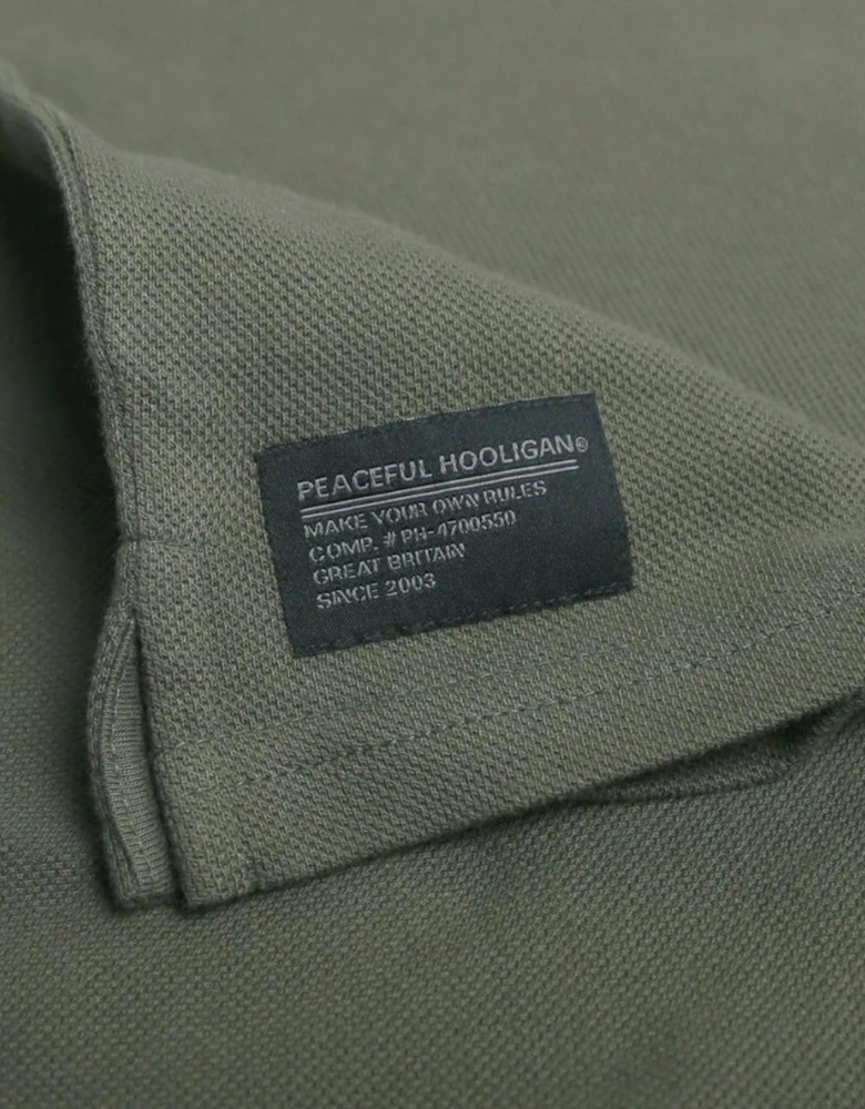 Peaceful Hooligan Cash Olive Polo