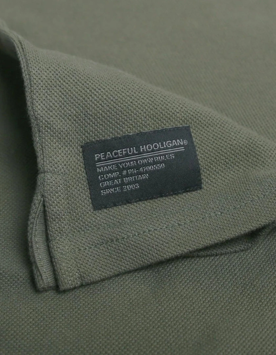 Peaceful Hooligan Cash Olive Polo