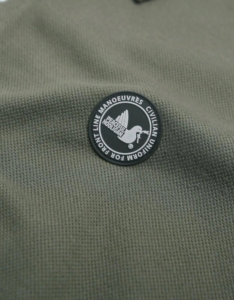 Peaceful Hooligan Cash Olive Polo