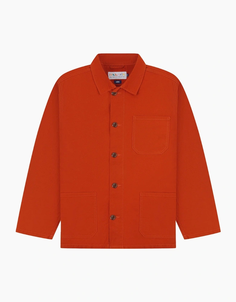 Uskees #3001 Rust Buttoned Overshirt