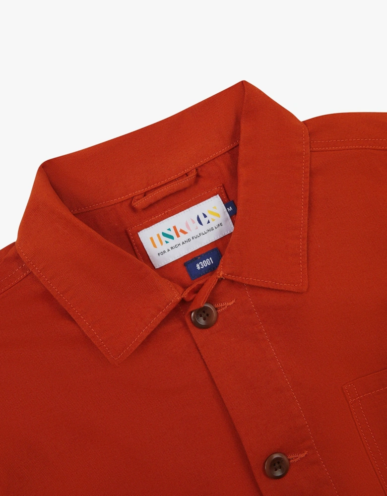 Uskees #3001 Rust Buttoned Overshirt