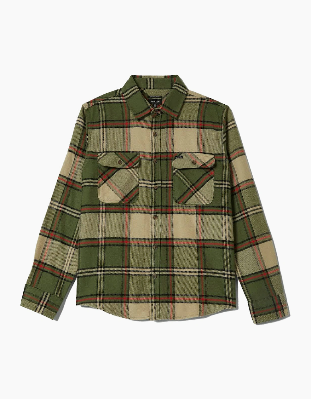 Brixton Bowery Wild Green/Elm/Adrenaline Rush L/S Flannel Shirt