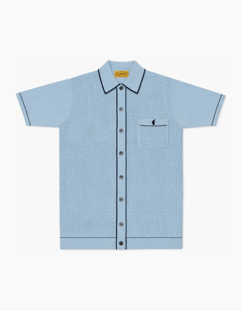 Gabicci Vintage Lello Surf Blue Polo Shirt