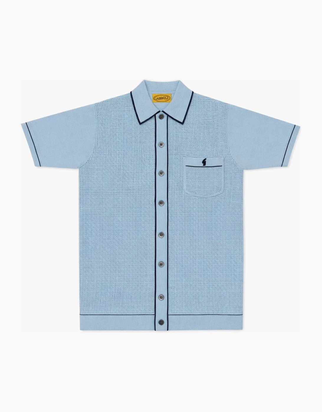 Gabicci Vintage Lello Surf Blue Polo Shirt