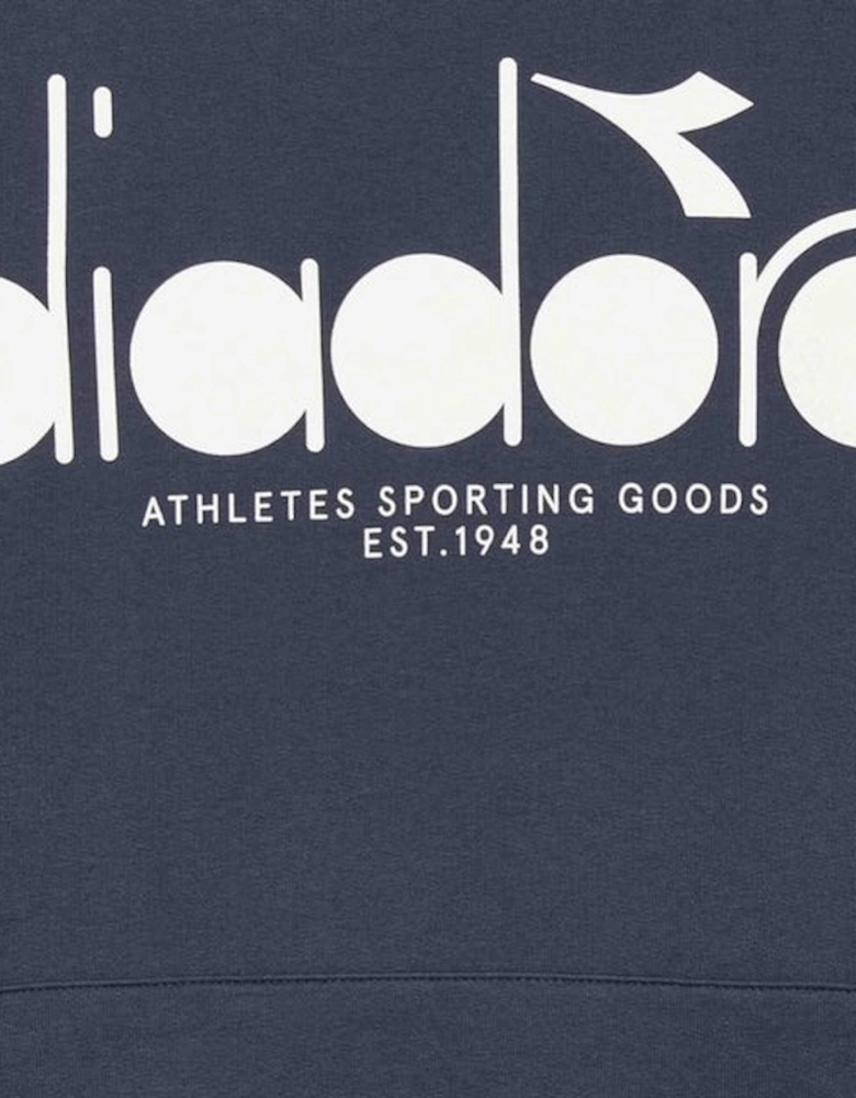 Diadora Logo Blue Denim Hoodie