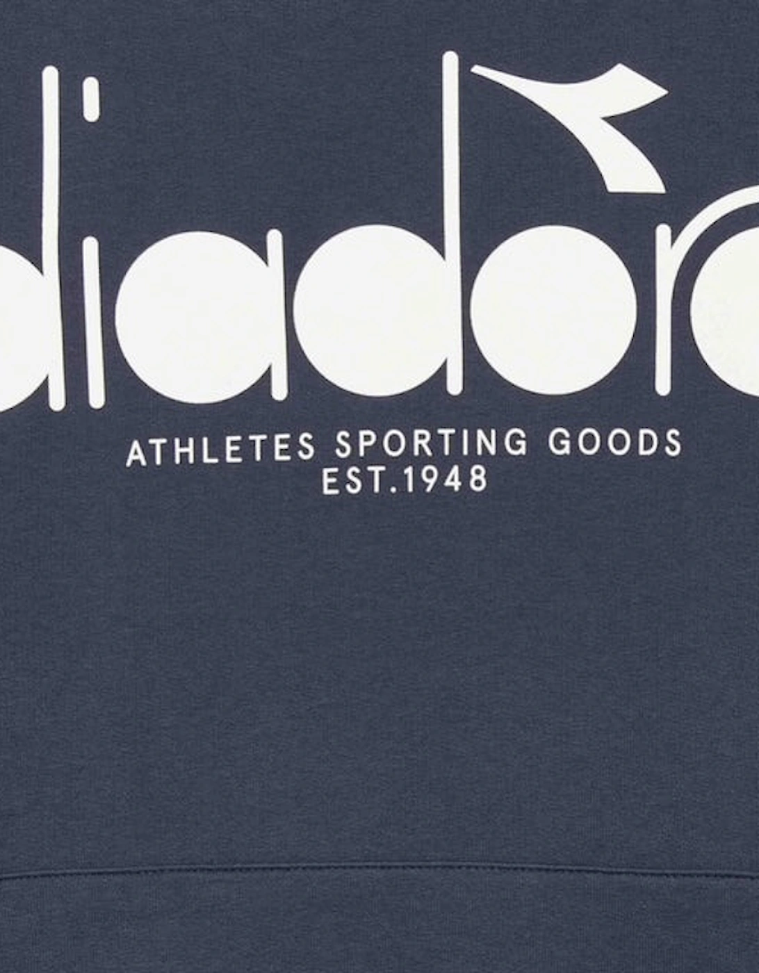 Diadora Logo Blue Denim Hoodie